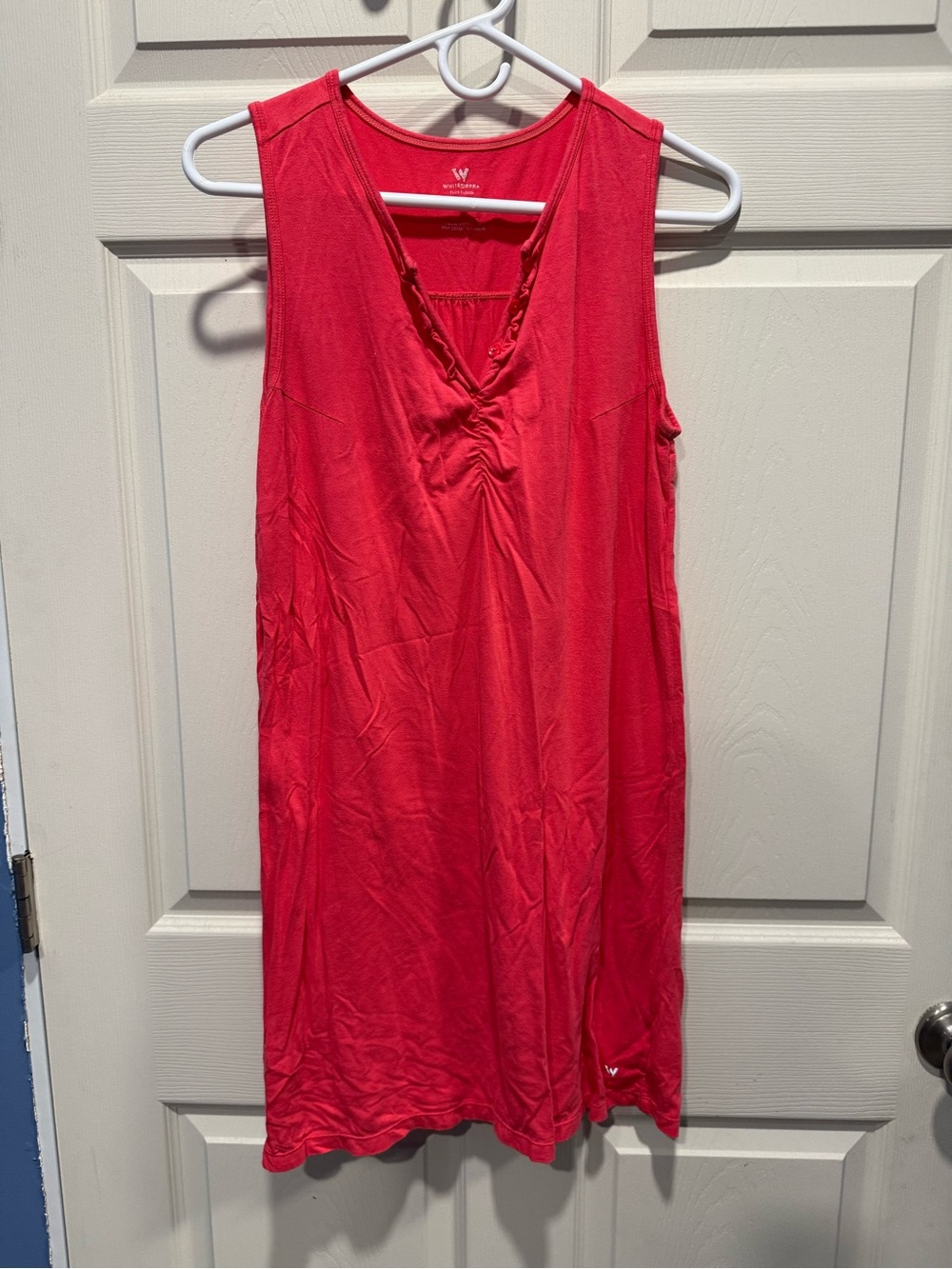White Sierra Women's Coral-Red V-Neck Swim Coverup